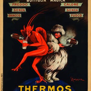 Leonetto Cappiello poster, Thermos poster hot and cold