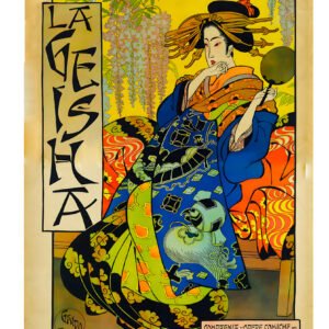 Vintage Geisha poster