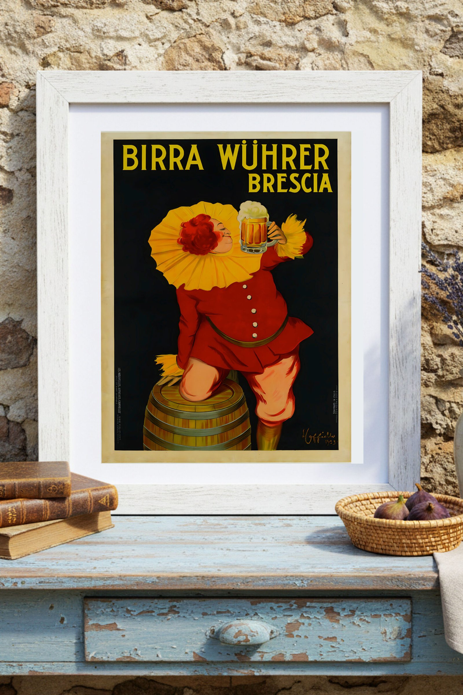 Birra Wuhrer Brescia – Leonetto Cappiello (1923) | Vintage Italian Beer Advertising Poster - Image 2