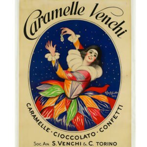 Leonetto Poster for Caramelle Venchi, vintage Italian sweets poster, vintage Italian candy print