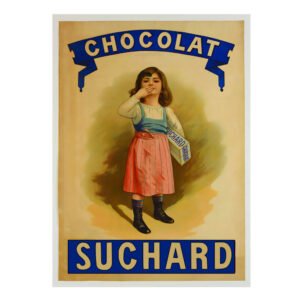 Vintage Suchard Chocolate poster, chocolate poster, manifesto cioccolata vintage, Suchard wall art, Suchard chocolate poster