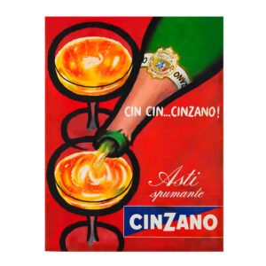 Cinzano vintage Italian Italian drinks poster