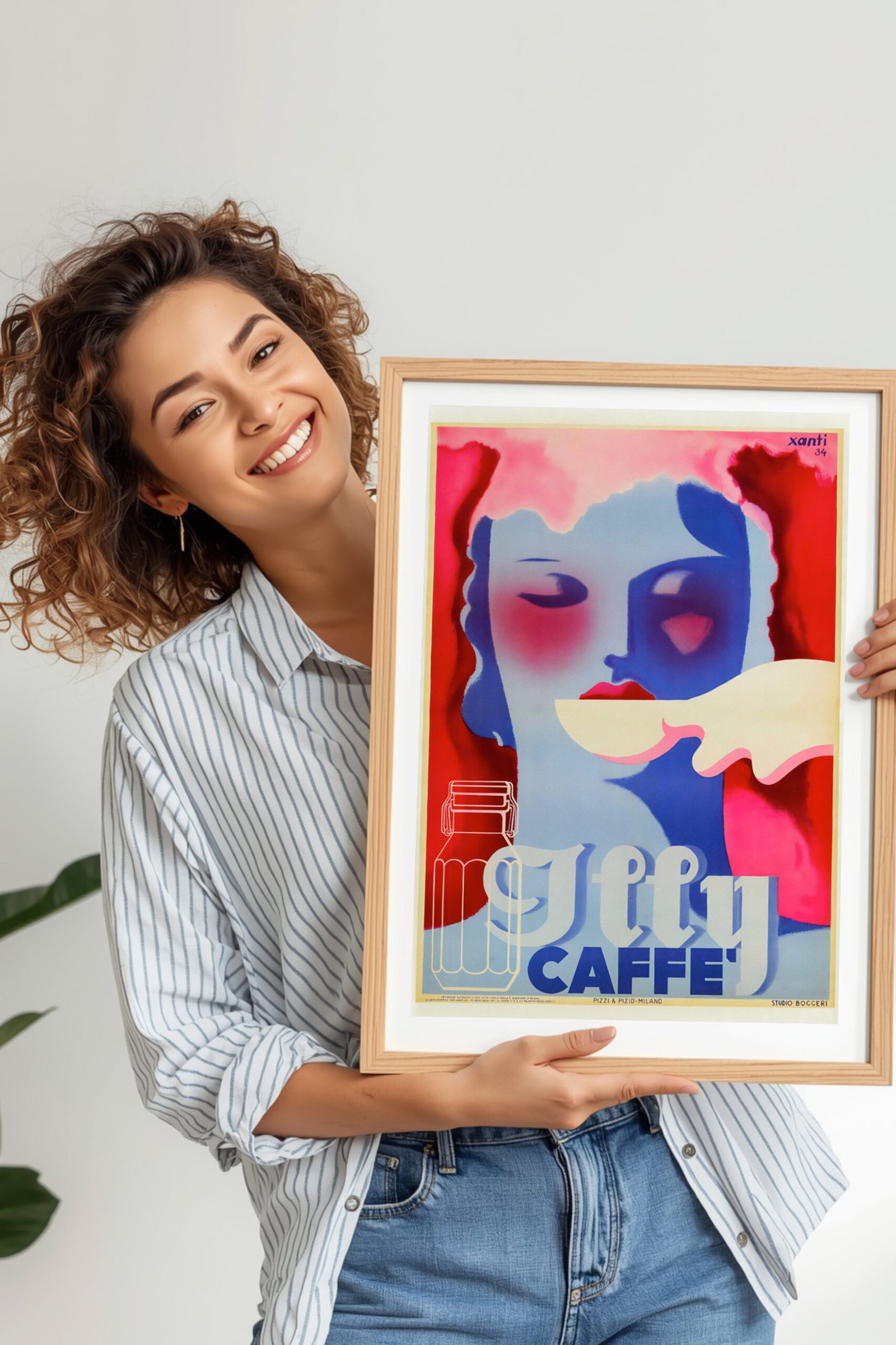 Illy Coffee Poster. Vintage Italian coffee poster to print