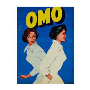 Vintage Omo washing soap poster for digital download.