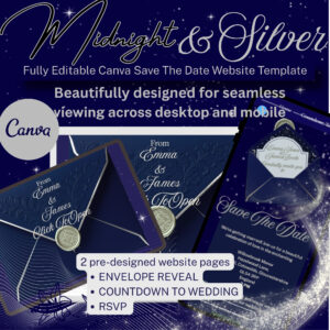 Midnight celestial save the date homepage preview stars