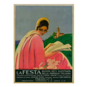 Vintage Magazine cover La Festa Marcello Dudovich