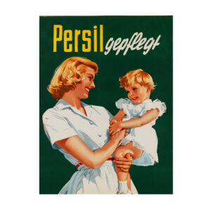 Persil Soap Powder vintage laundry poster 1950-1959