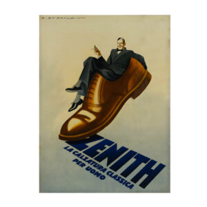 Vintage Shoes poster, Zenith poster by Marcello Dudovich