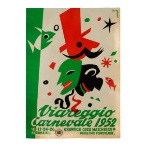 Vintage Viareggio poster 1952