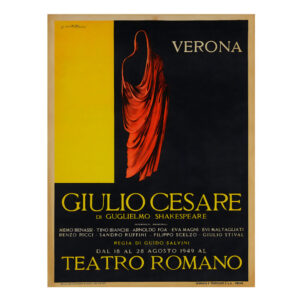 Vintage Italian Poster GIULIO CESERE