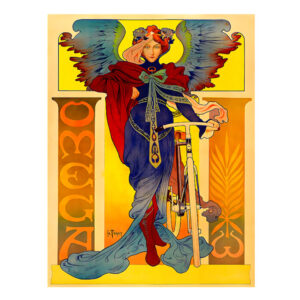 Vintage Cycling Poster, Omega Cycles