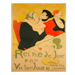 Vintage French Poster Reine de Joie - Toulouse Lautrec - 1892