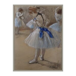 Vintage fine art poster Dancer by Edgar Degas 1892, framed wall art mockup