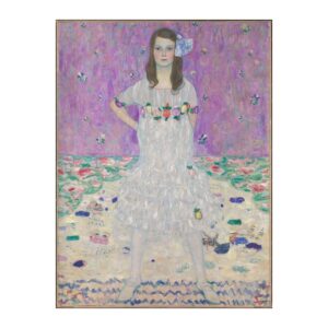 Vintage fine art poster Mäda Primavesi by Gustav Klimt 1912-1913, framed wall art mockup