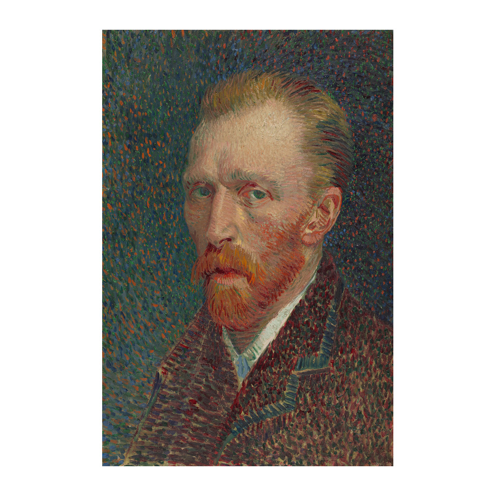 Self-Portrait 2 by Vincent van Gogh 1887 vintage fine art poster - digitally restored printable wall art mockup