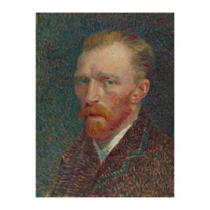 Self-Portrait 2 by Vincent van Gogh 1887 vintage fine art poster - digitally restored printable wall art mockup
