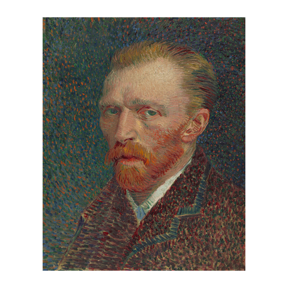 Self-Portrait 2 by Vincent van Gogh 1887 vintage fine art poster - digitally restored printable wall art mockup
