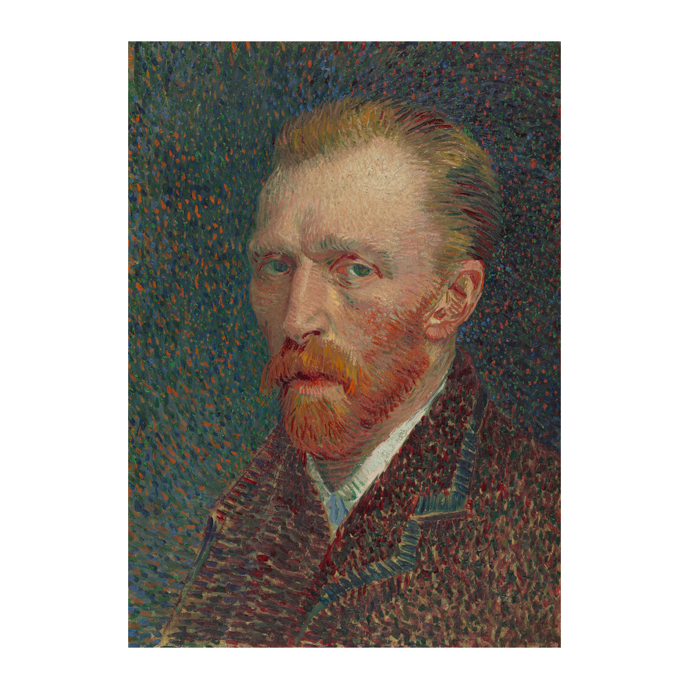 Self-Portrait 2 by Vincent van Gogh 1887 vintage fine art poster - digitally restored printable wall art mockup