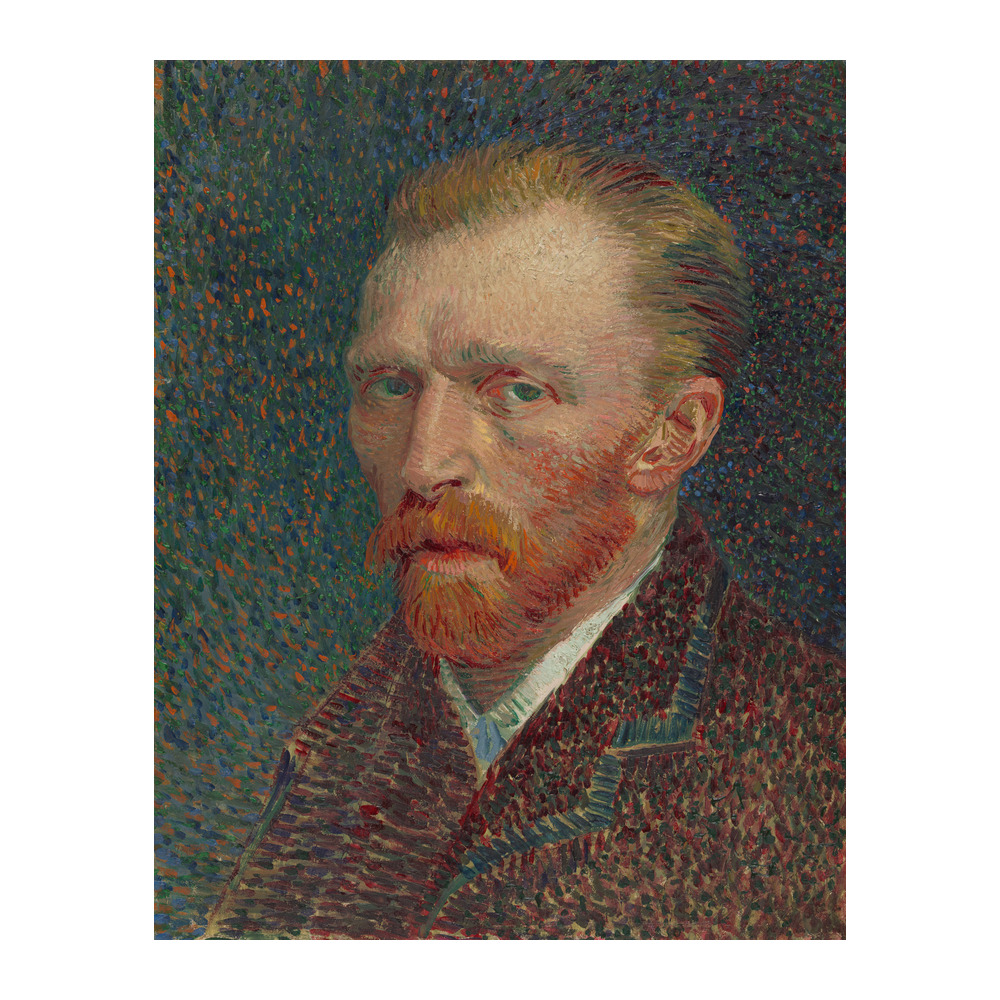 Self-Portrait 2 by Vincent van Gogh 1887 vintage fine art poster - digitally restored printable wall art mockup
