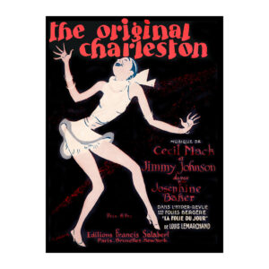 The Original Charleston by Roger de Valerio 1926 vintage entertainment poster - digitally restored printable wall art mockup